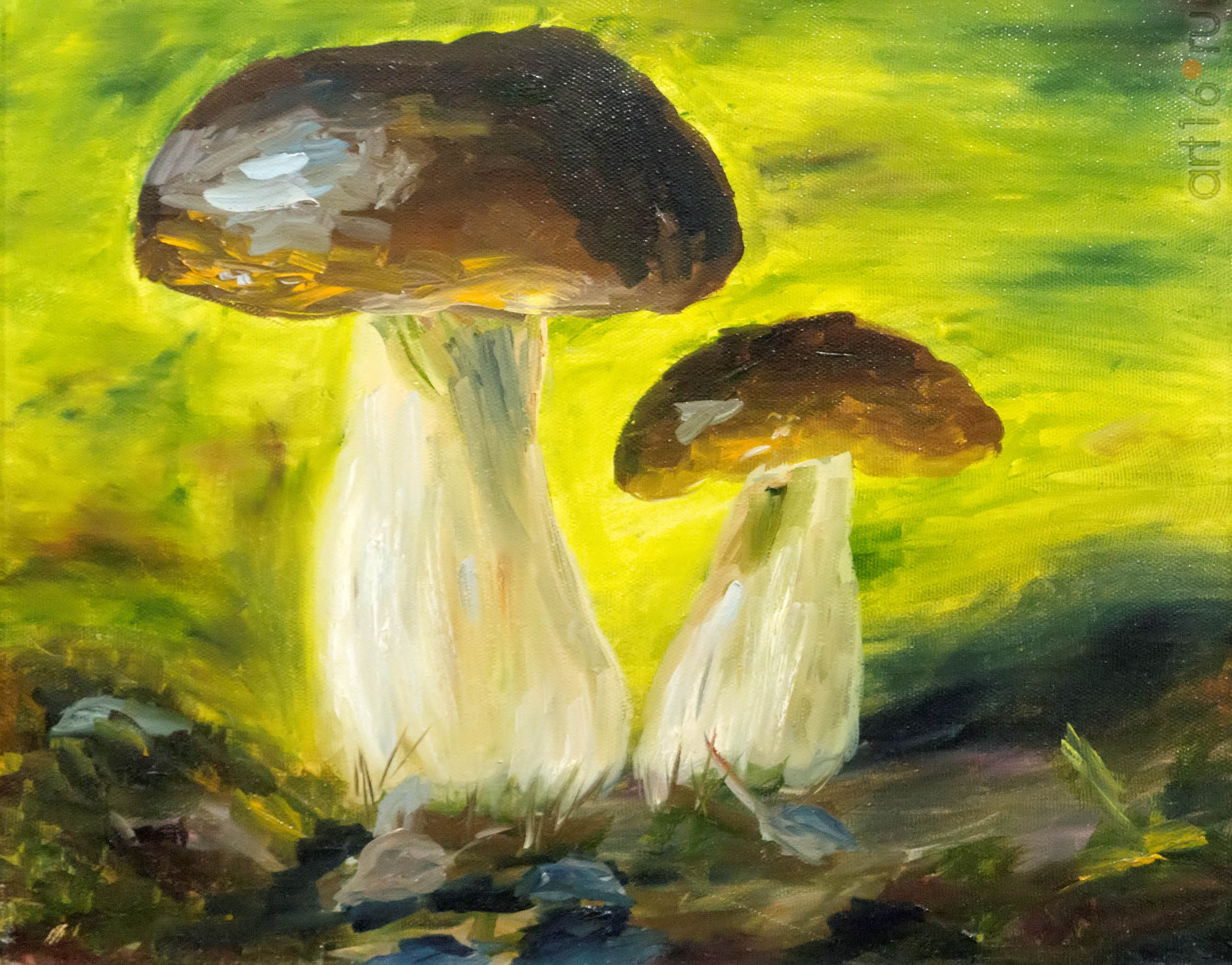 Павел Тимофеев «Белые грибы», 2015г. ::Выставка картин к 15-летию казанского отделения ПСХ СНГ