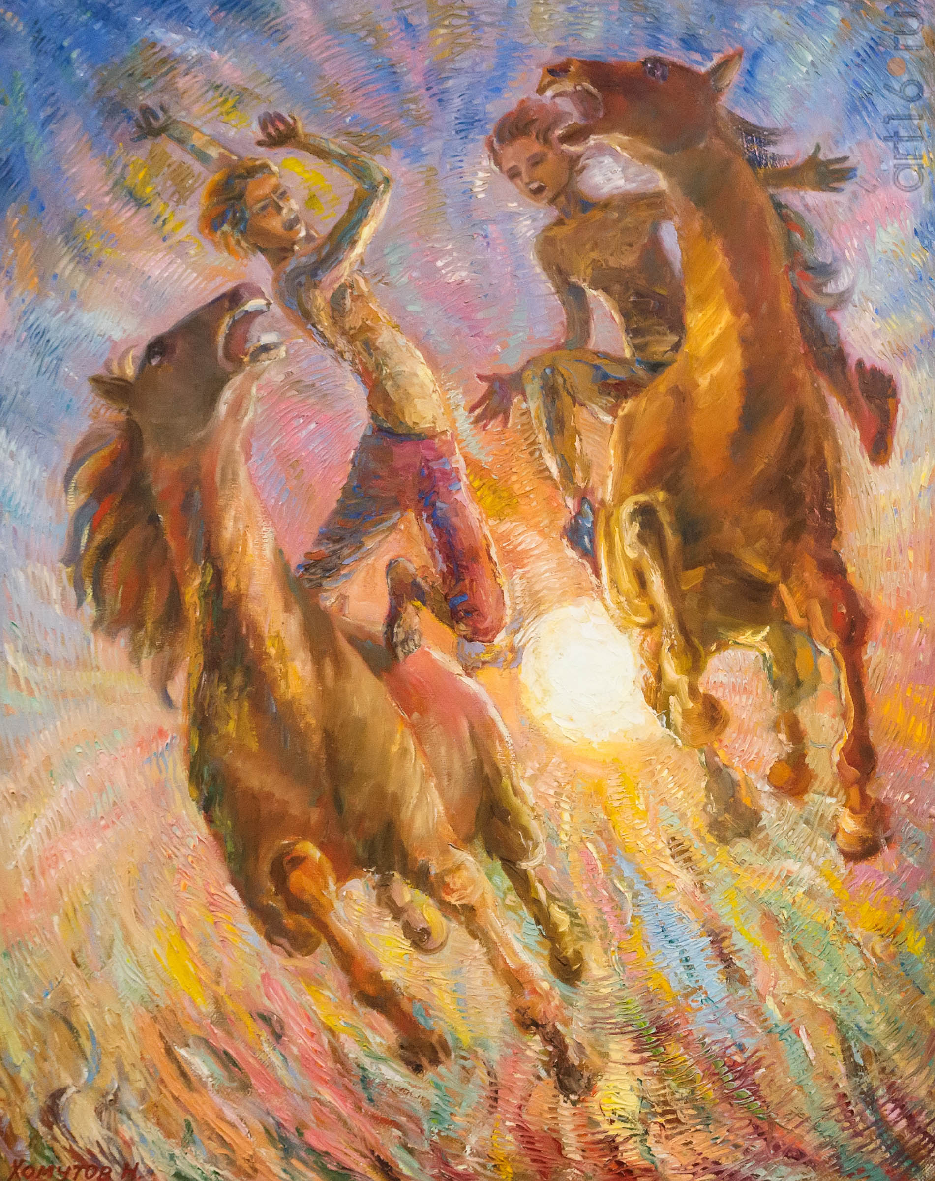 Николай Хомутов «Розовые сны детства», 1994 г.::Выставка картин к 15-летию казанского отделения ПСХ СНГ