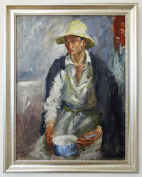 Татарин в белой шляпе. 1928. Б.И.Урманче. 1897-1990