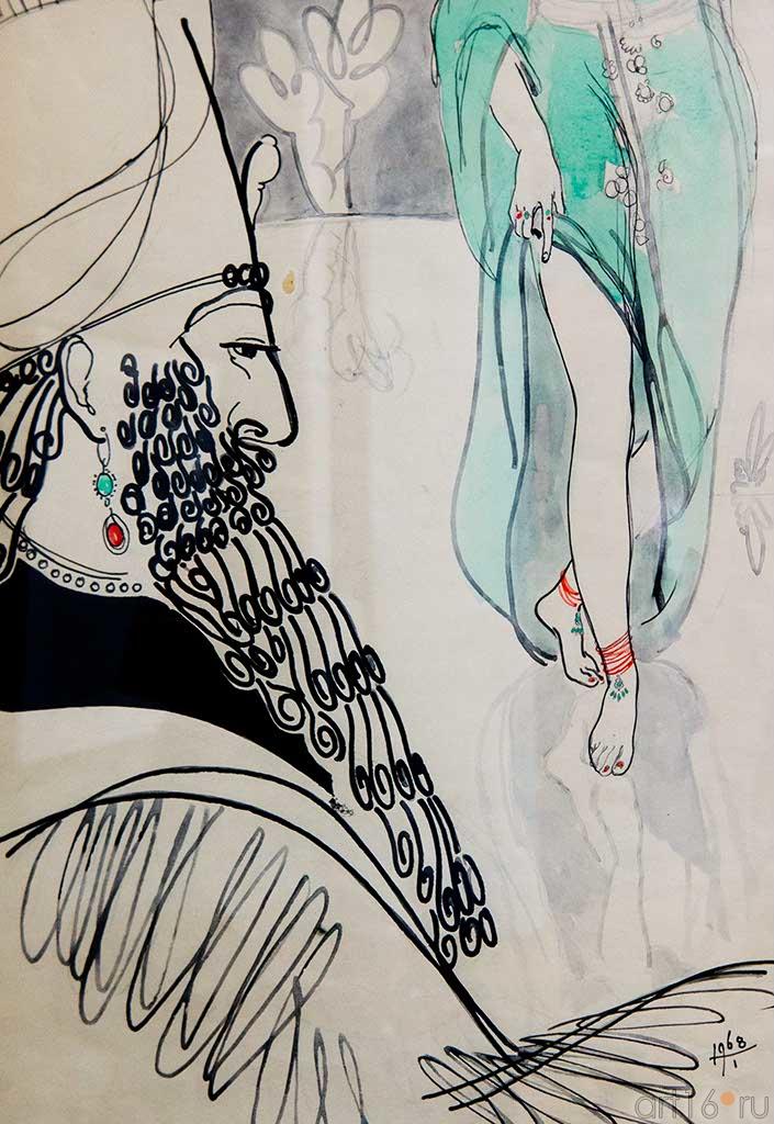  Иллюстрация к стих. Дэрдменда  Б.И.Урманче. 1897-1990::к 115-летию Баки Урманче