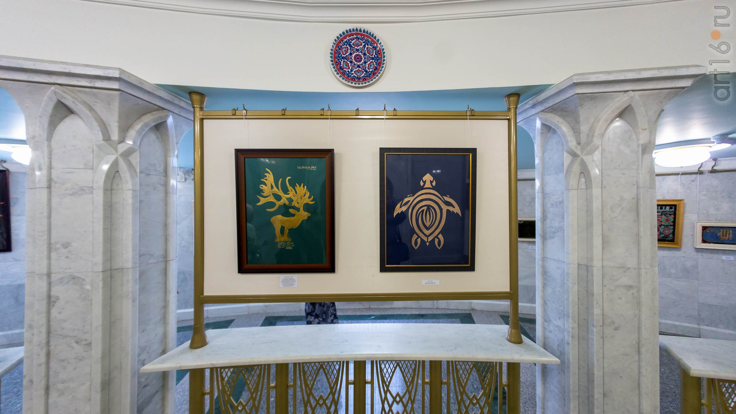 Олень, 2017, Г. Исмагилова/Черепаха, 2018, Р.Хузина::Искусство шамаиля: традиции и новации