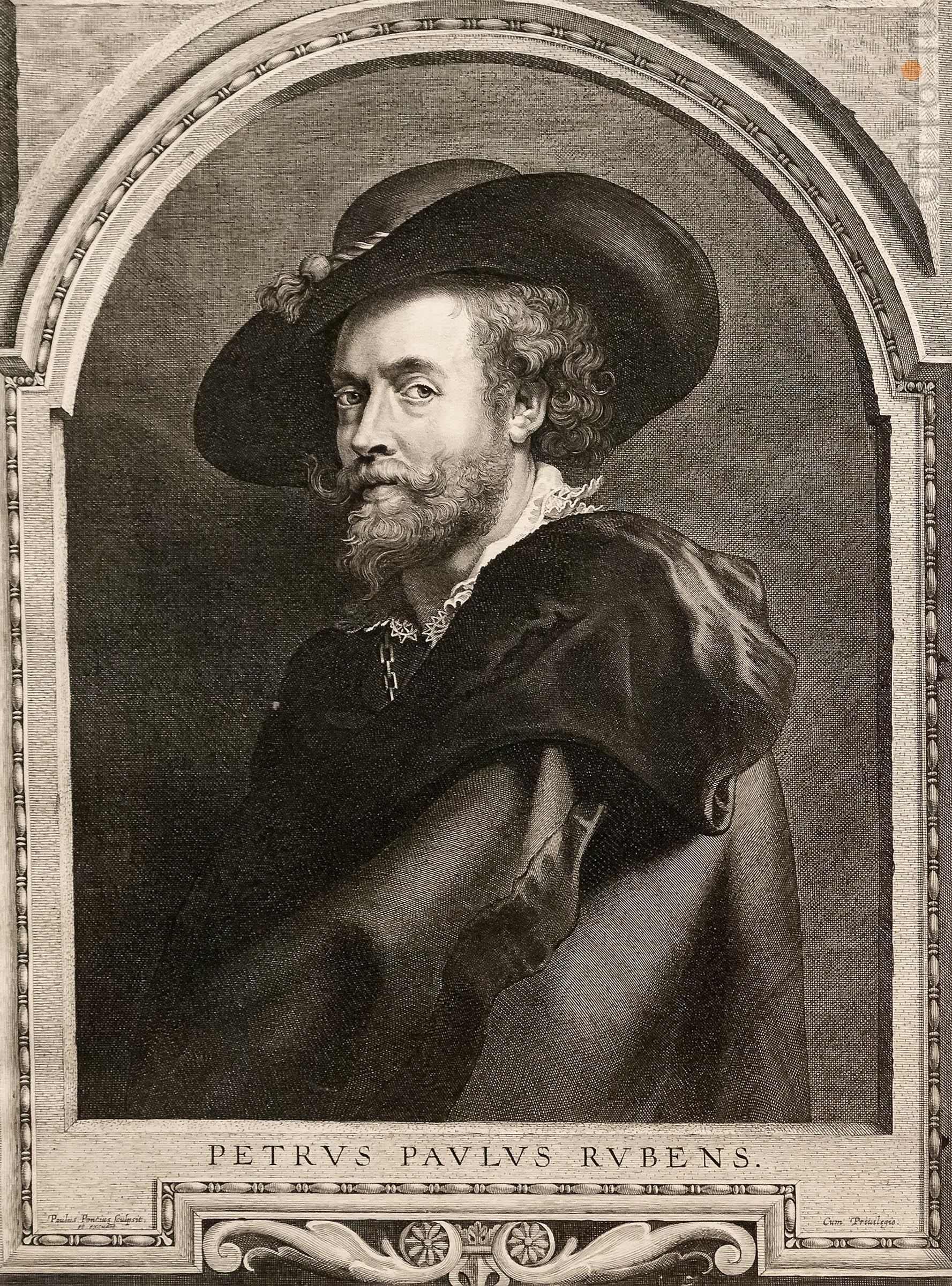 Пауль Понтиус 1603, Антверпен - 1658,там же АВТОПОРТРЕТ ПИТЕРА ПАУЛЯ РУБЕНСА 1630::Искусство портрета