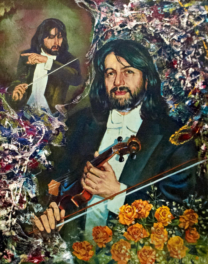 Портрет Рустема Абязова. 2003. Абзгильдин А.А. 1937:: Абрек Абзгильдин