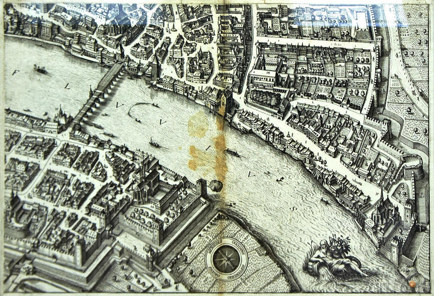 Фото №96149. Вид Базеля. 1615.  (фрагмент). Маттеус Мериан I (1593 -1650)