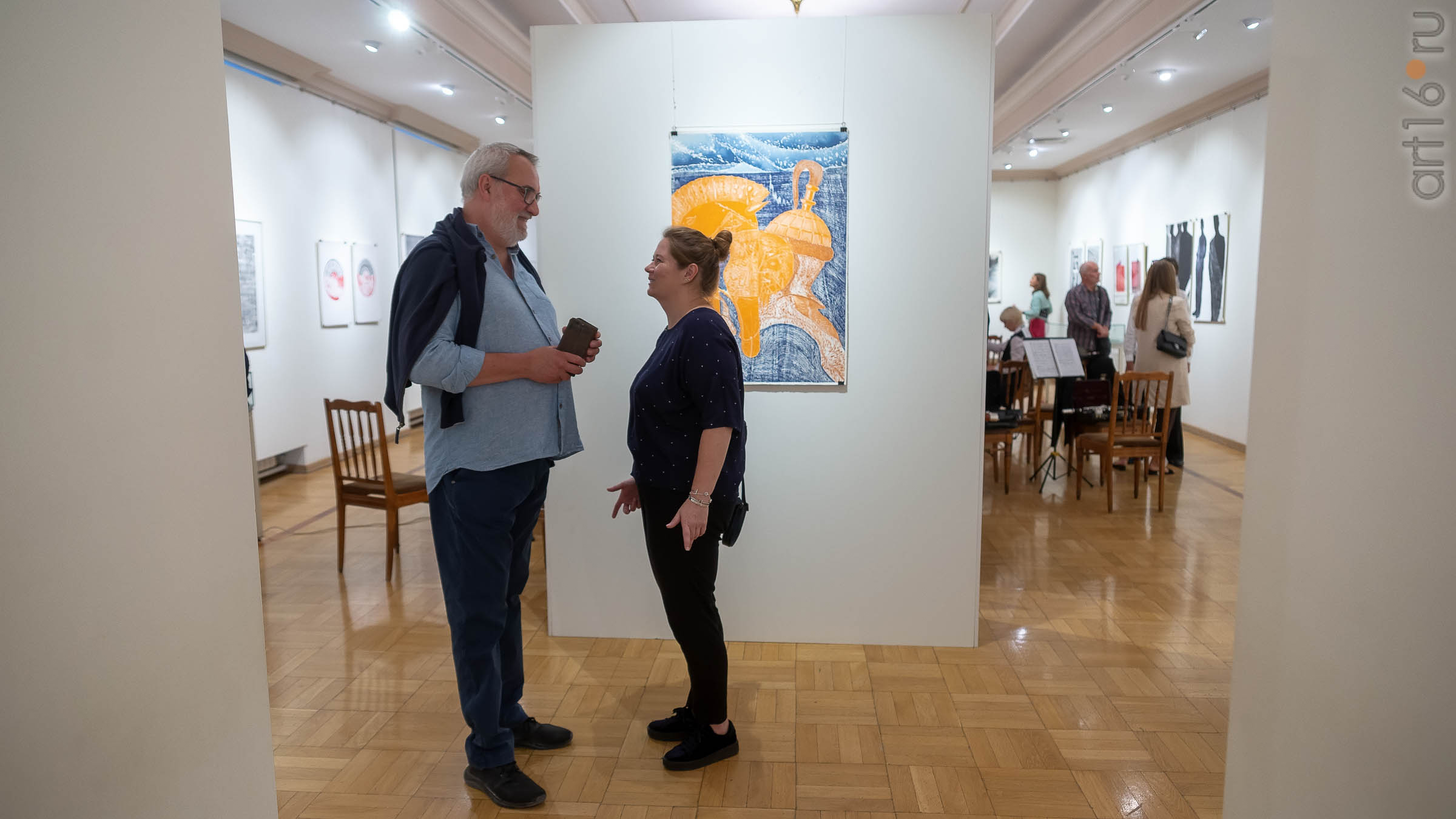 В экспозиции выставки ::5-я Казанская международная биеннале печатной графики «Всадник»