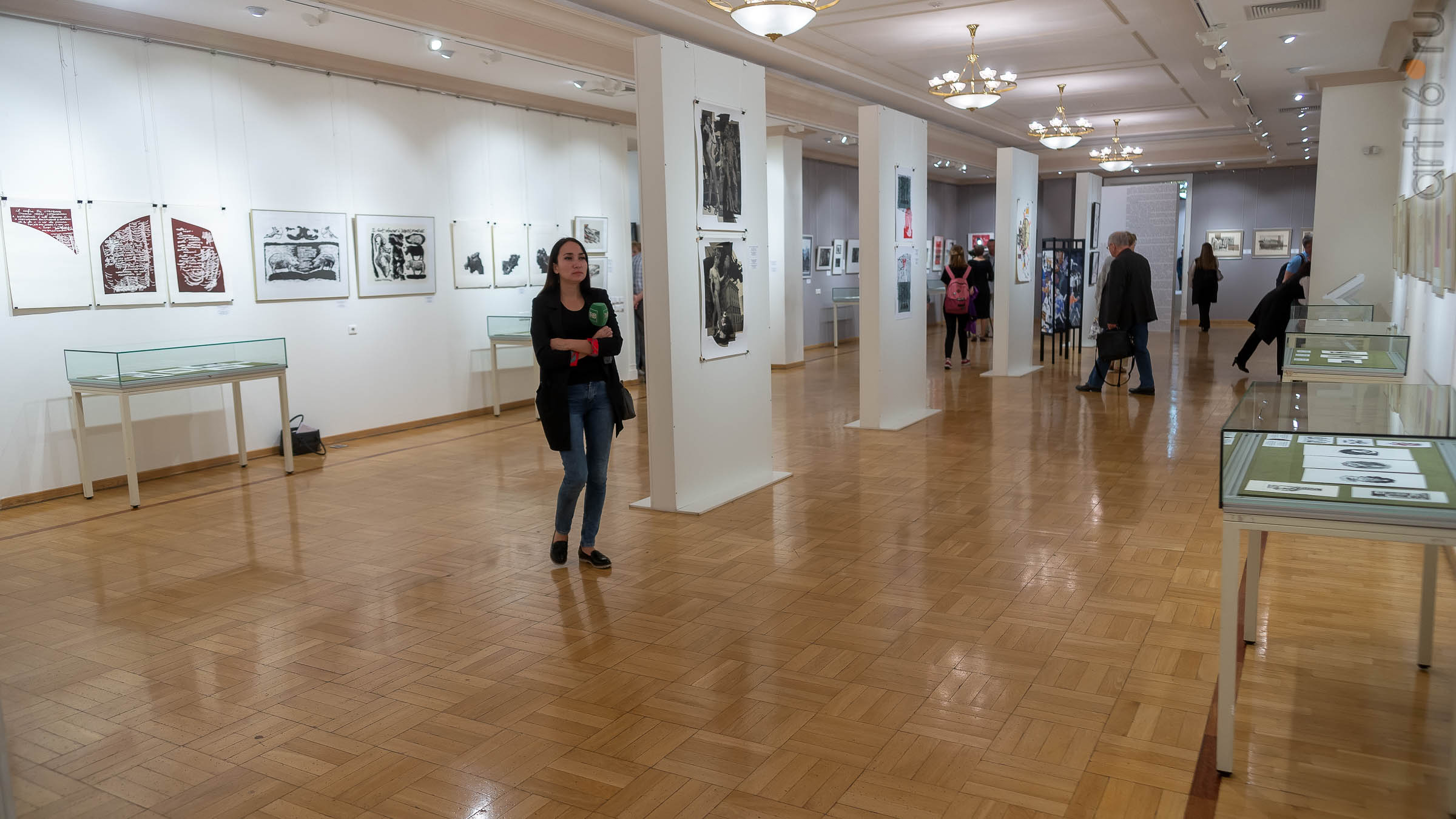 В экспозиции выставки ::5-я Казанская международная биеннале печатной графики «Всадник»