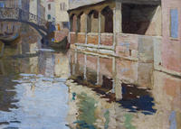 Венеция. Мост через канал. 1910-е. Визель Э.О.
