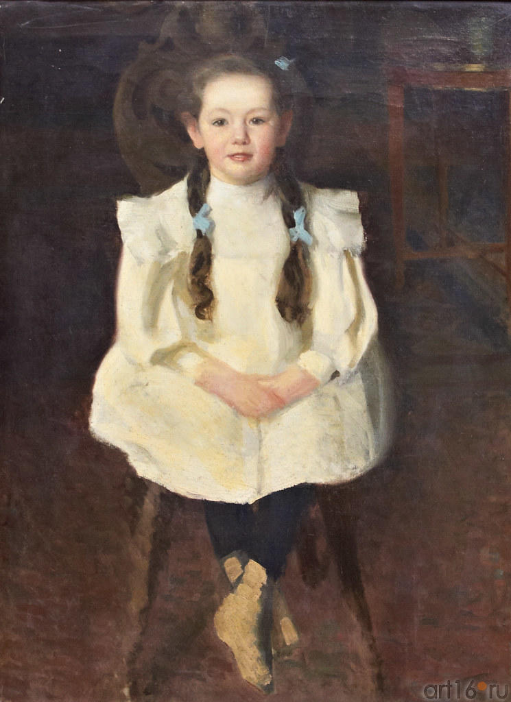 Портрет Адочки Визель. 1906. Визель Э.О.::«Немцы в Казани»: «Видовая немецкая гравюра XVI – XVI», «Фарфор Германии» и выставка «Художественный мир семьи Визелей»