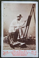 Э.О.Визель на этюдах. Фотография. 1900-е