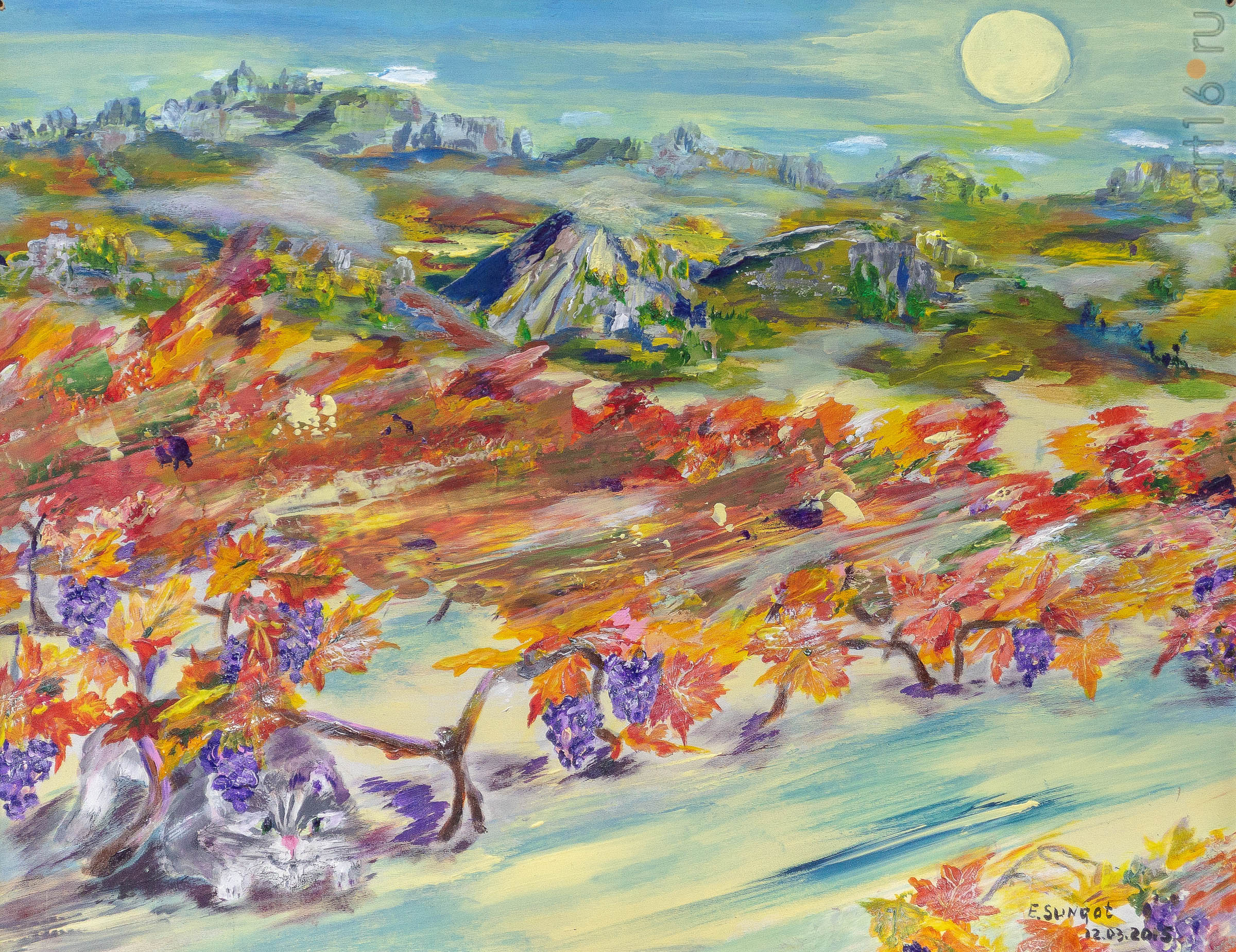 Виноградники Крыма. 2015. Сунгатова Елена::20191225 Лена картины