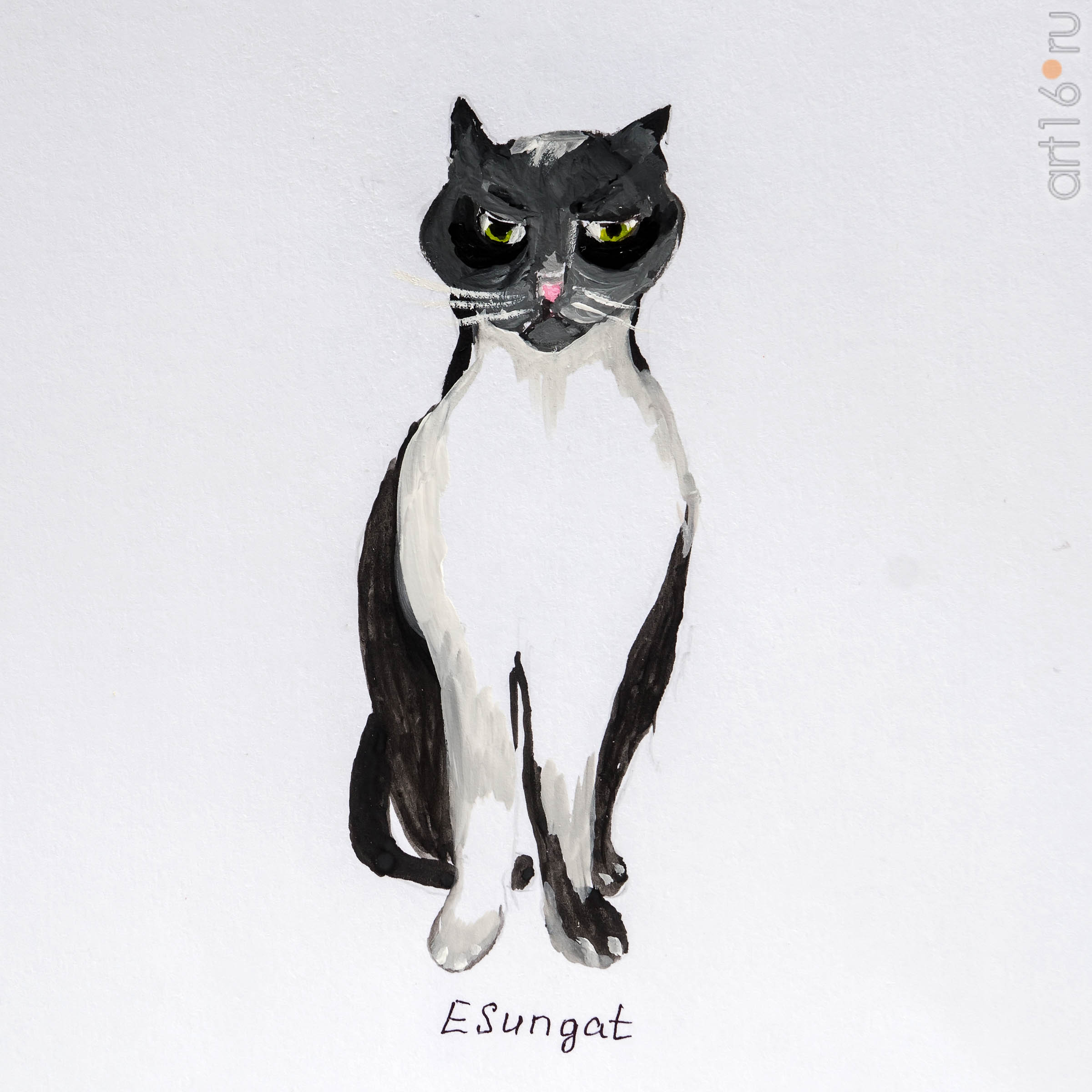 Шредика в медитации. 2018. Сунгатова Елена::Кошка Шредика