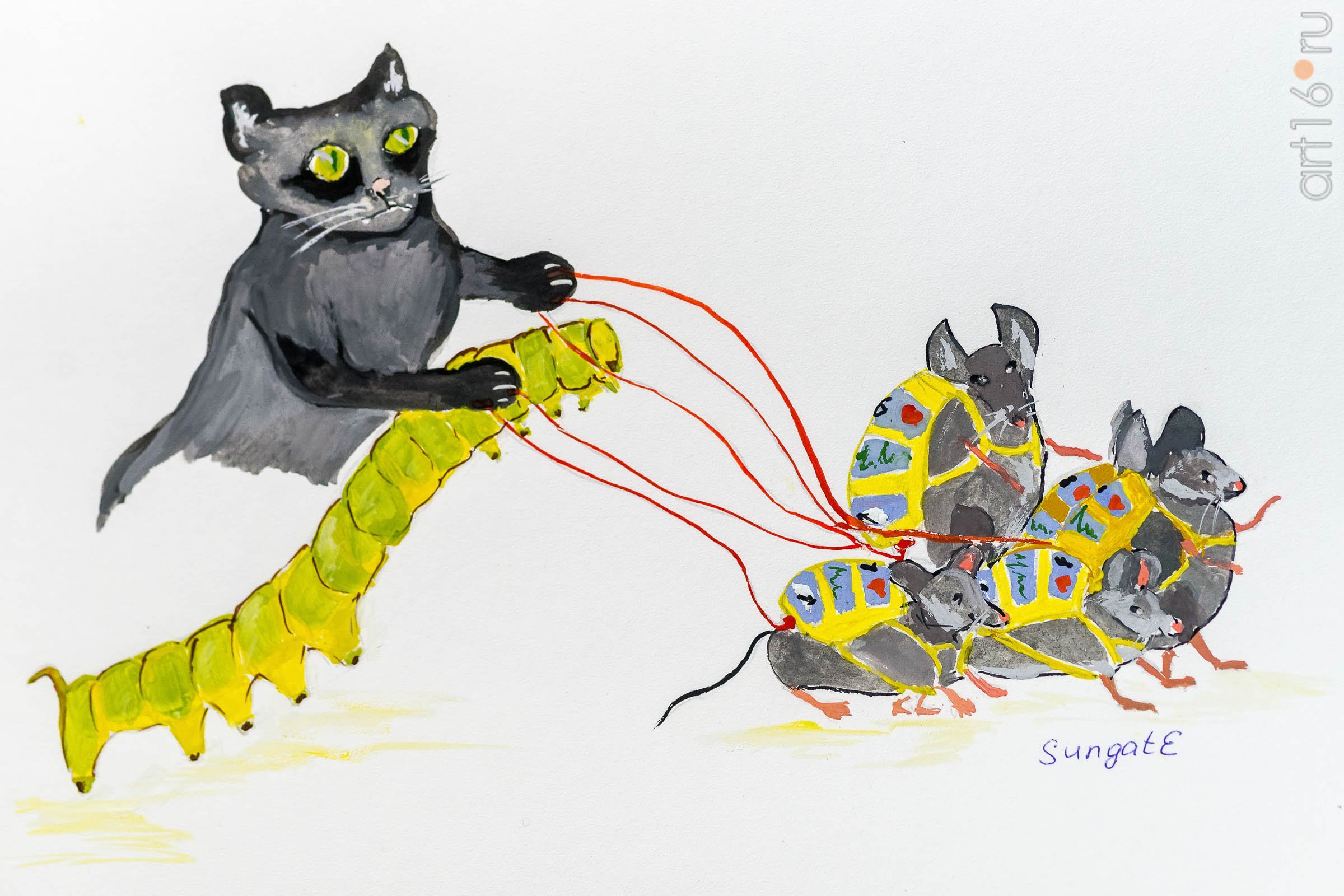 Шредика наездница. 2018. Сунгатова Елена::Кошка Шредика