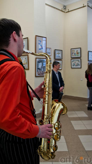 Музыка в галерее Мазитова. Открытие выставки   «ВыставКАрикатур»::«ВыставКАрикатур», 30 марта 2012