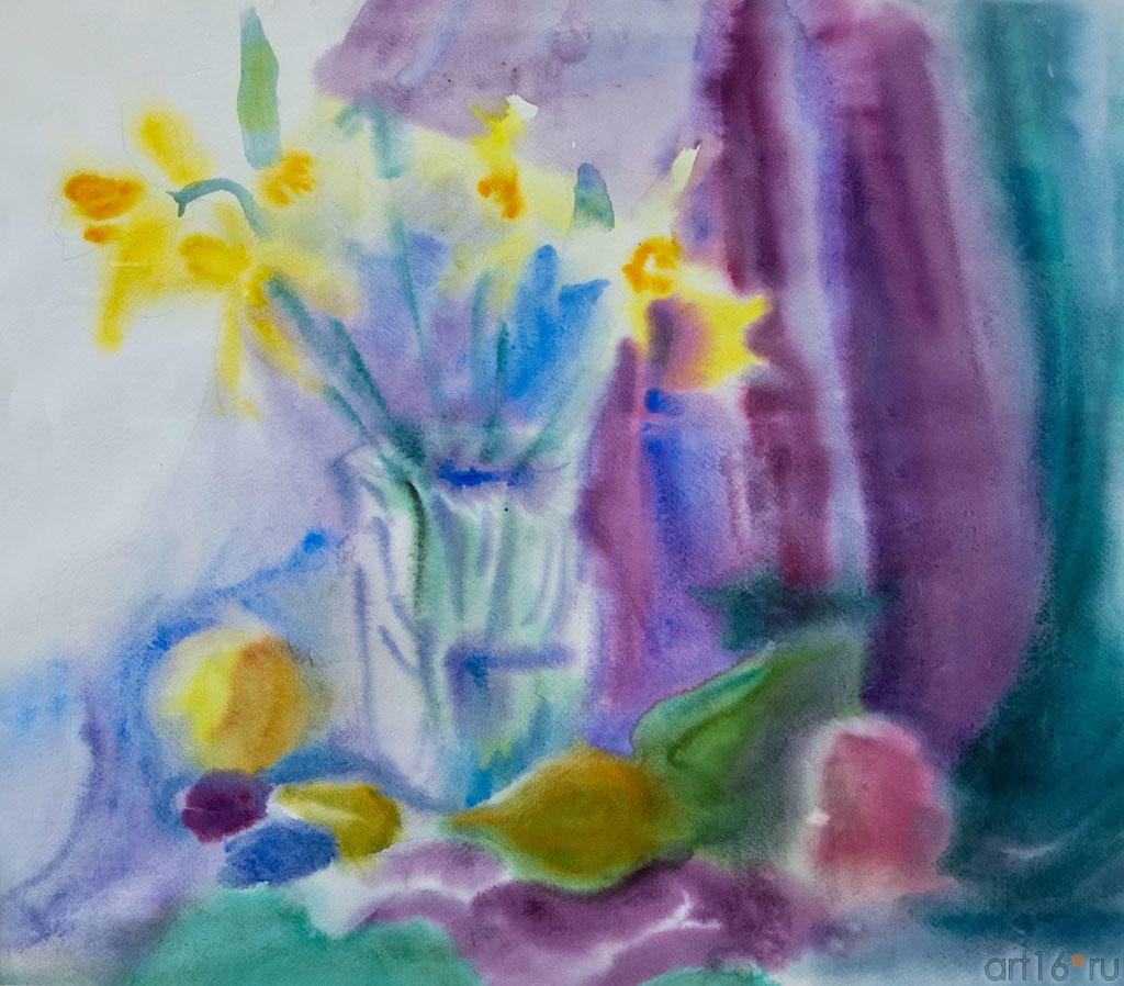 Утренний Натюрморт 2011. Якупова Р.Ф. 1977, Казань::II республиканская выставка акварели
