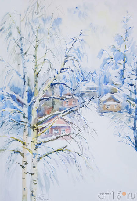 Зимушка. 2011. Бердникова Т.М.,  1958, Казань::II республиканская выставка акварели