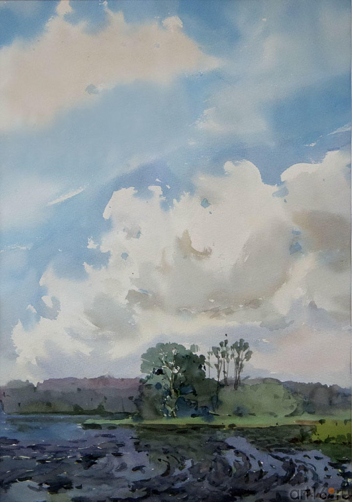 Летний день. 2006. Вьюшков В.В., пос Васильево::II республиканская выставка акварели