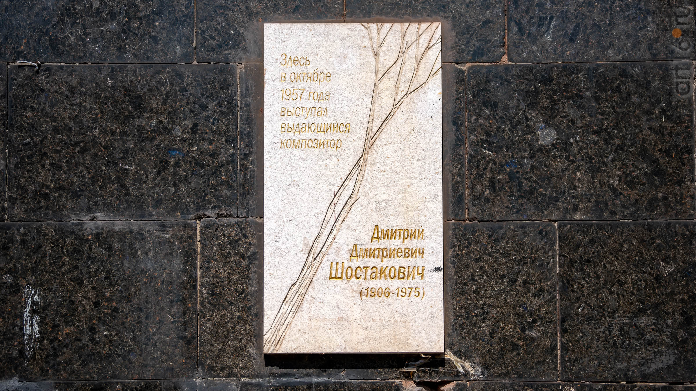 Мемориальная  доска на Доме молодежи::Воронеж 20.07.2019