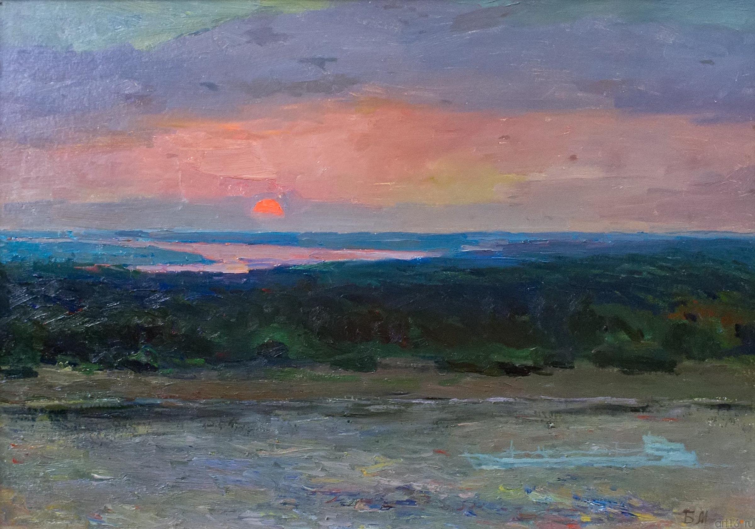 Закат. 1972.  Майоров Б.И.(1931-1991)::Майоров Борис Иванович (1931-1991)