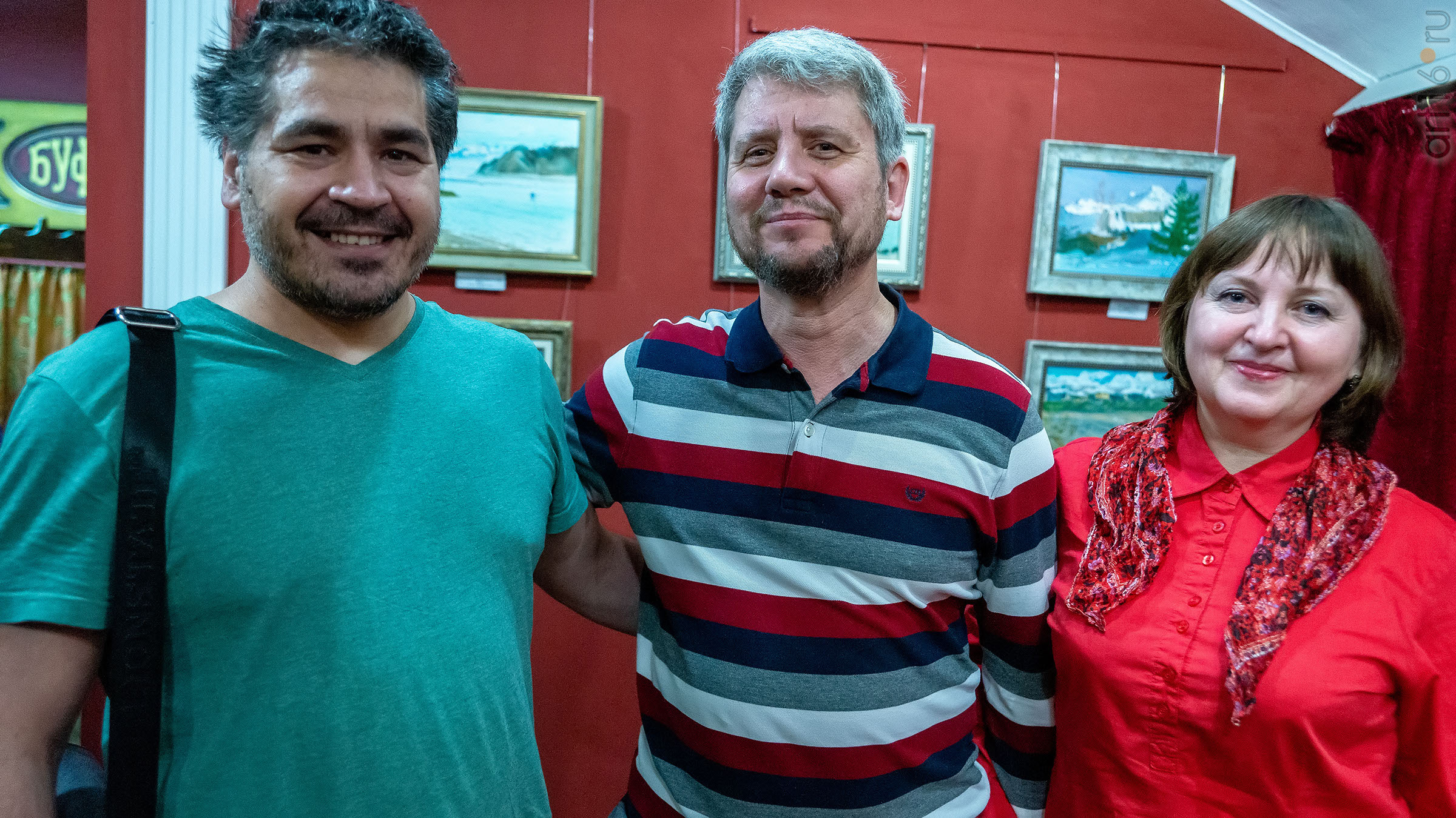 Альберт Галимов с друзьями художниками::Альберт Галимов. Выставка «Швейцарские часы»