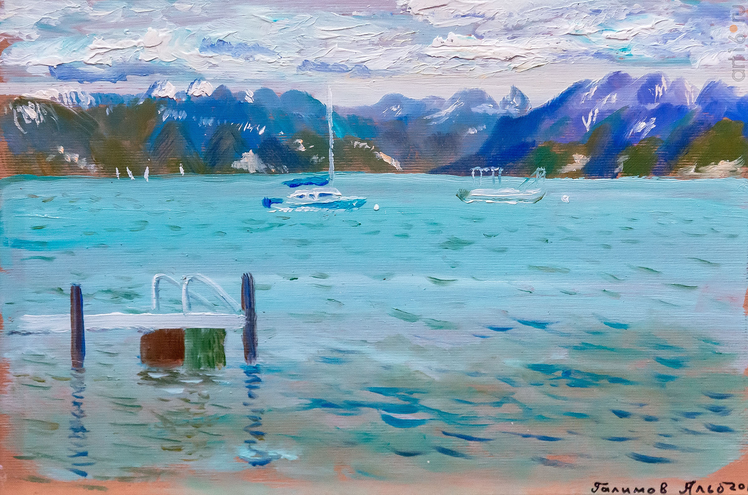 Женевское озеро. 2017. Альберт Галимов::Альберт Галимов. Выставка «Швейцарские часы»