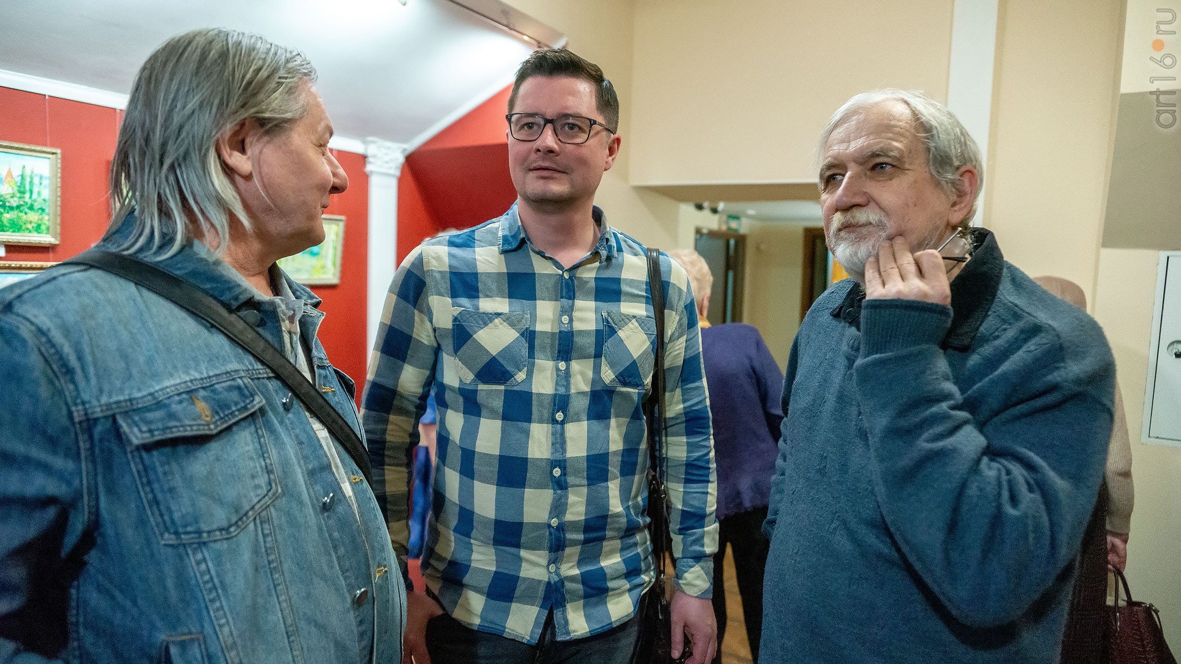 Рустам Салихо, Евгений Жудров, Рашид Тухватуллин::Альберт Галимов. Выставка «Швейцарские часы»