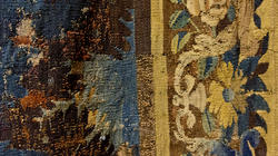 Цветочный бордюр на гобелене (XVII), фрагмент