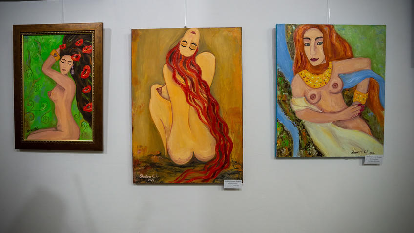Девушка с маками / Красные волосы / Рыжая красавица. Гульнара Шакирова::Выставка «АРТ Интерьер»
