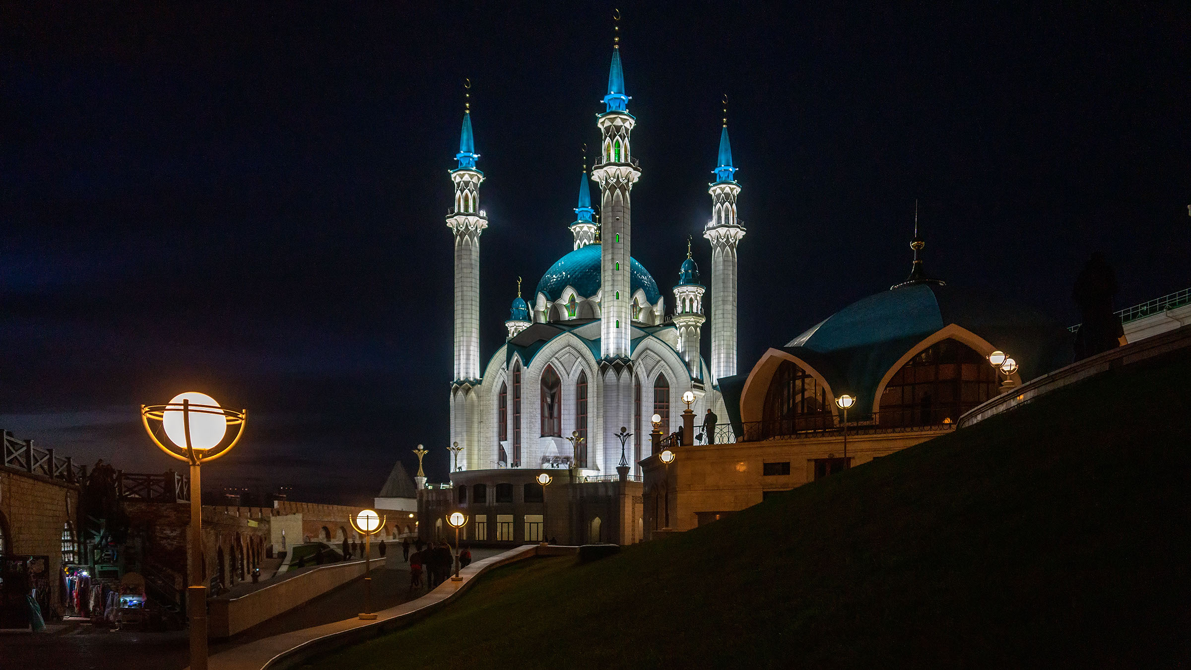 Мечеть Кул-Шариф, Казанский Кремль, Казань, октябрь 2020, ночь::Казань, Кремль, вечерняя прогулка