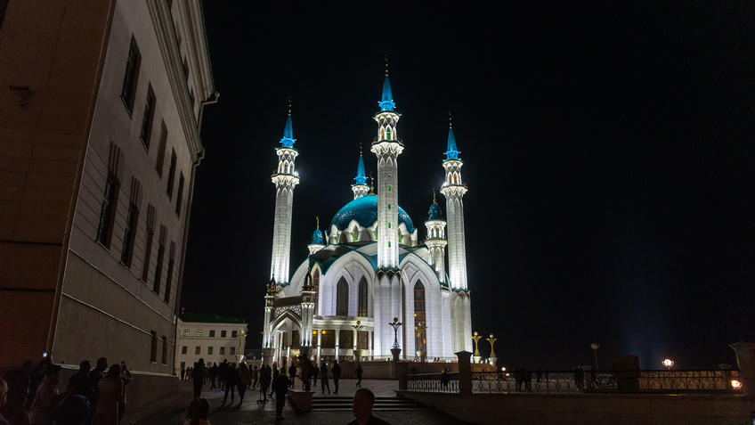 Фото №983191. Мечеть Кул-Шариф, Казанский Кремль, Казань, октябрь 2020, вечер