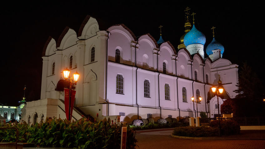 Фото №983196. Благовещенский собор. Казанский Кремль, Казань, октябрь 2020, вечер