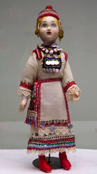 Кукла авторская в чувашском костюме. Шаркова Т.В., 1954
